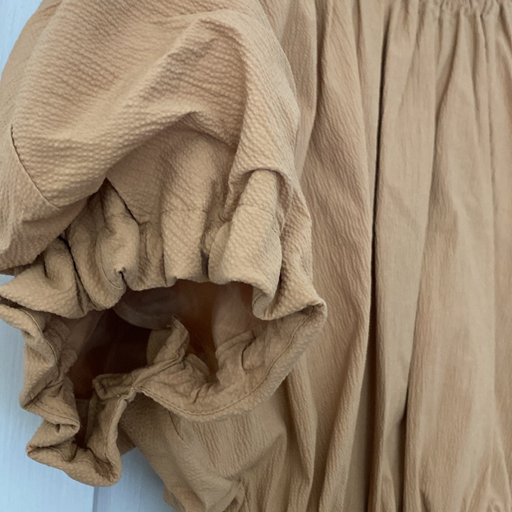 Opening ceremony silk crepe puff sleeve top - Picture 3 of 10